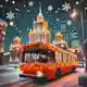 Праздничное преображение: Московский транспорт встречает Новый год 2025  