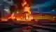 Пожар в Новой Москве: торговые павильоны в огне