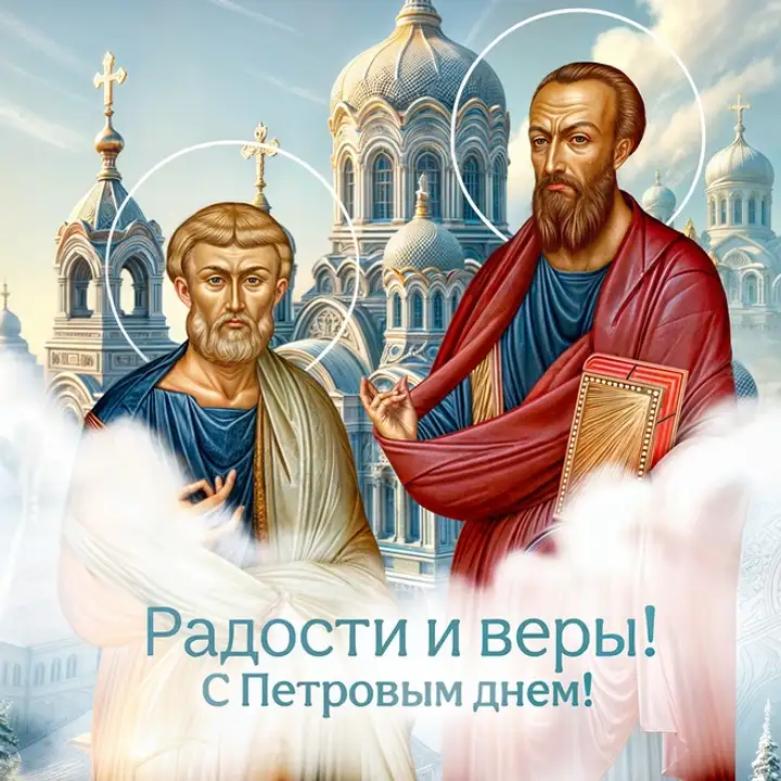 Креативные открытки на День Петра и Павла: лучшие идеи для поздравлений
