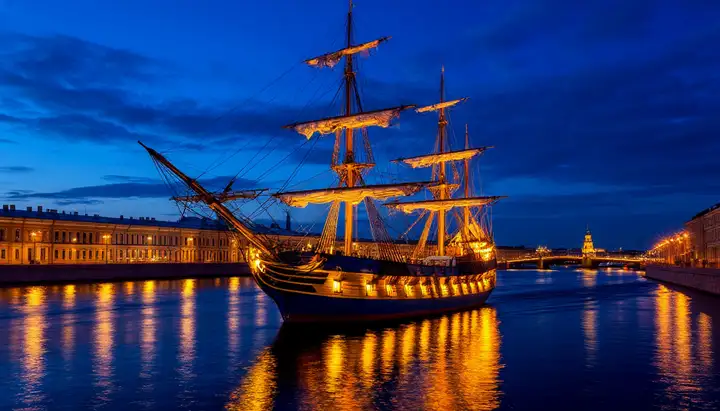 День ВМФ 2025: «Полтава» в сердце Петербурга