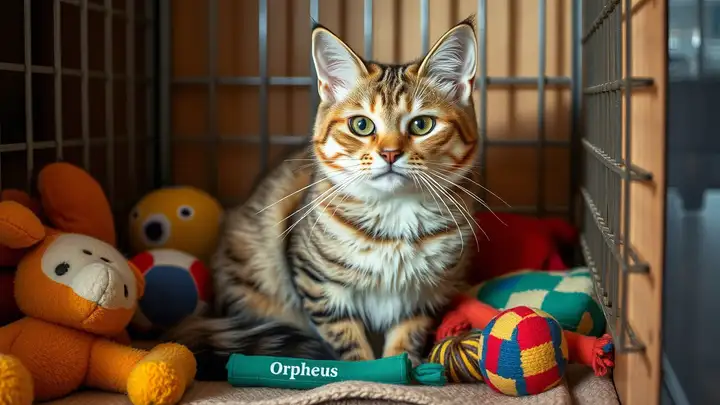 Встречайте Орфея: кот, спасенный с набережной Фонтанки