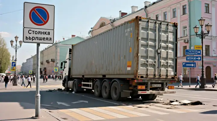 Запрет на парковку большегрузов в Новосибирске: что нужно знать